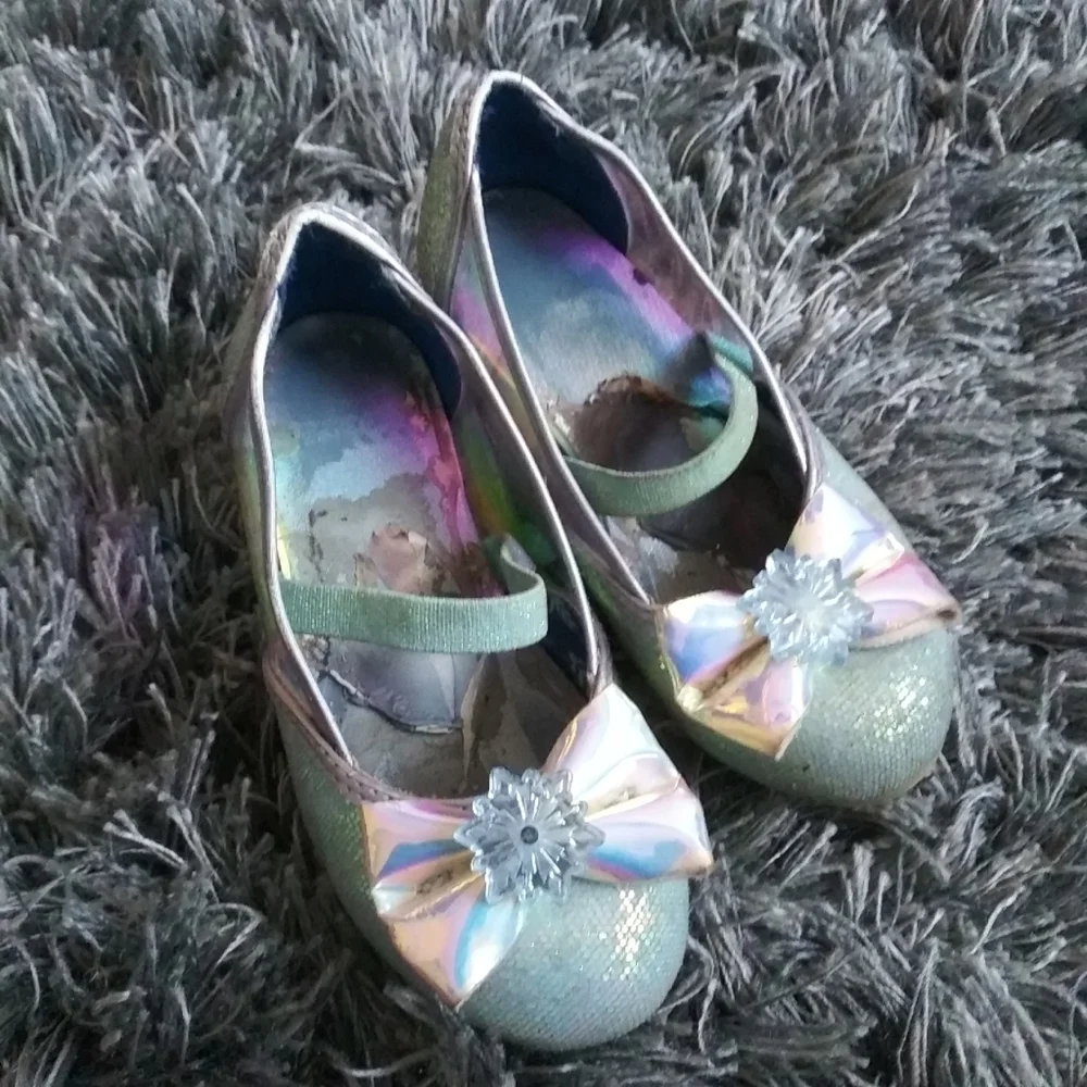 Disney Frozen Slippers Dress Up Shoes - Picture 2 of 4